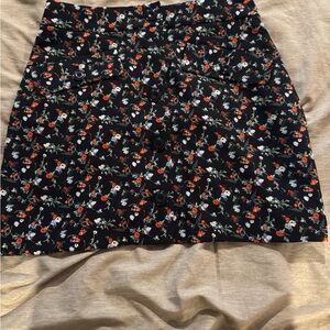 Little Moon Blue and Pink Mini Pencil Skirt Casual